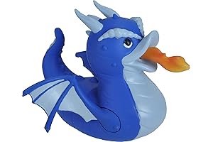 Discover the Wild Republic Dragon Blue Rubber Duck!