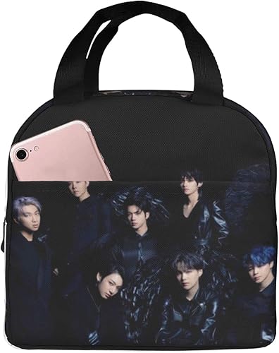 SSNDFVY Bolsa de almuerzo aislada con diseño de dibujos animados, para hombres y mujeres, reutilizable, portátil, para mantener los alimentos