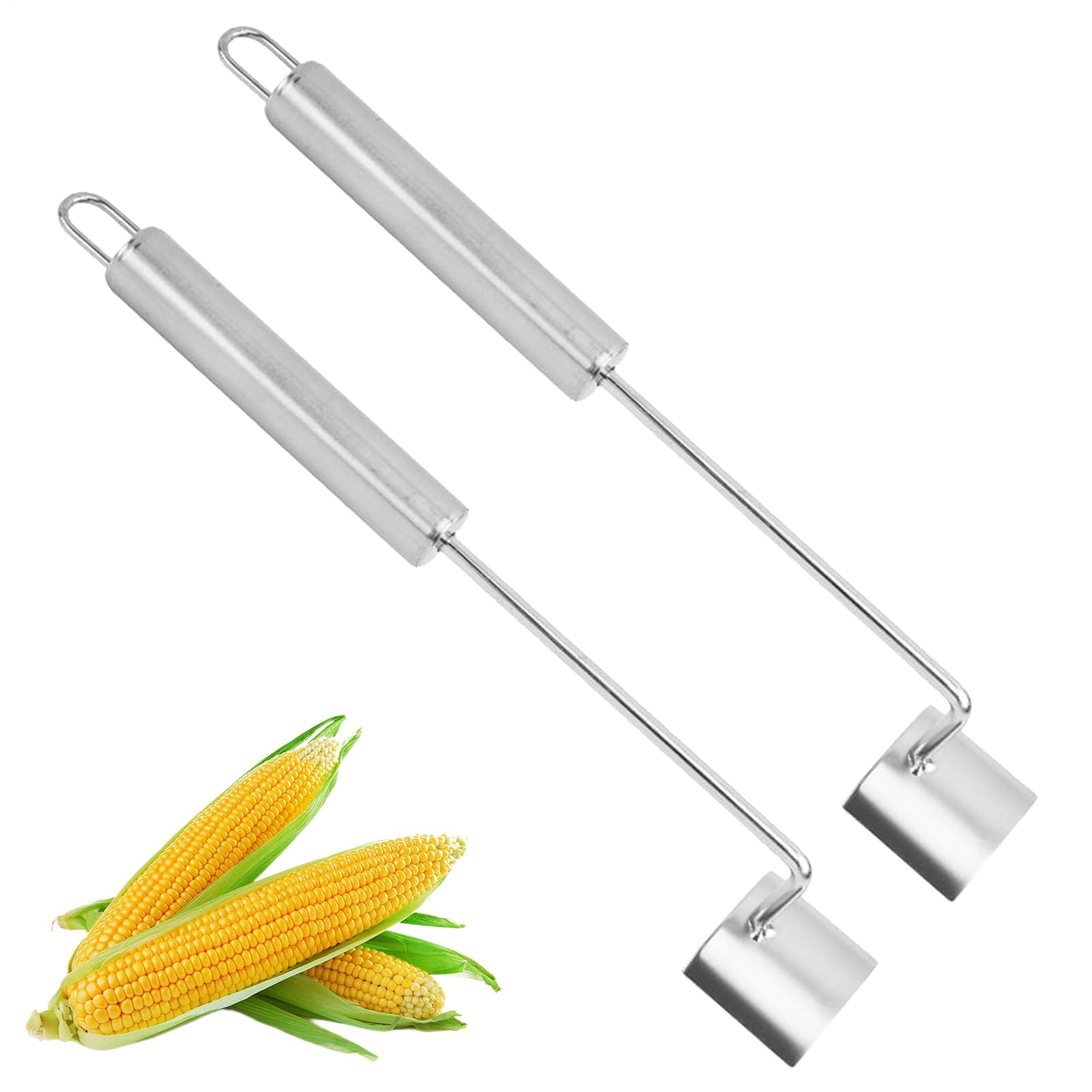 Corn Cob Stripper - Stainless Steel Ergonomic Remover,Corn Demobbing Tool | for Kitchen Vegetable Sweet Salad Home Prep BBQ Picnics
