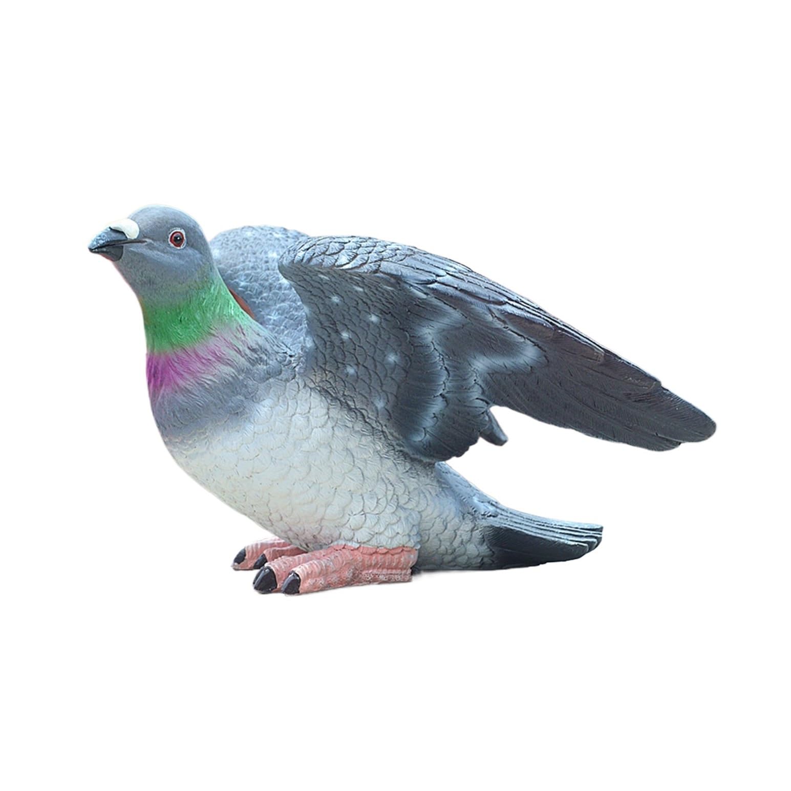 Gartendeko Taubenstatuen, Kunstharz, Vogelornamente, Taubenfigur, Tiergartenkunst for Gartenparty Geschenkidee für den Garten(Spread Wings 1)