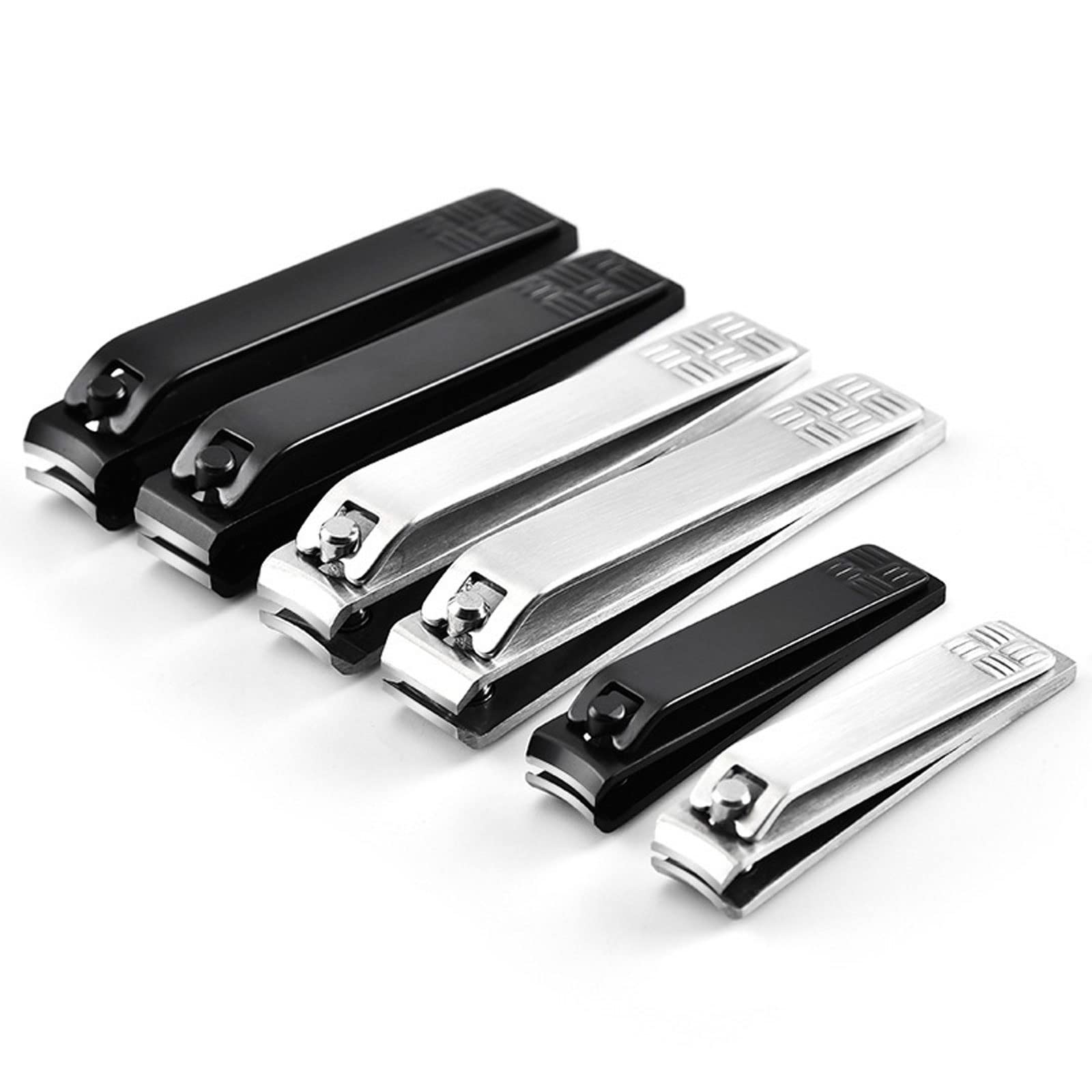 Tagliaunghie in acciaio inox tagliaunghie tagliaunghie professionale tagliaunghie tagliaunghie di alta qualità strumento per unghie (nero, piccolo)