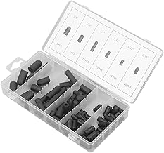 Vacuum Hat Plug Assortment Kit Box Black 80 Pieces for Cap Rubber Covers Protective 8 Inch Vacuum Caps