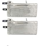 Replacement For Mercedes W126 W202 Set of 2 Front Interior Courtesy Lights on Door