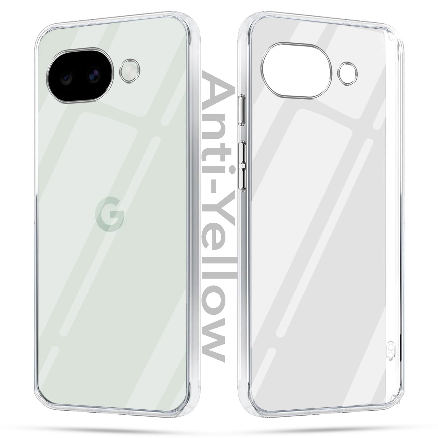 Jkobi Lifetime Anti-Yellow Clear Back Cover Case for Google Pixel 10a (Sleek Hard Crystal | Shockproof and Camera Protection)