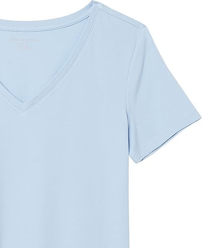 Vista 399 de Yaxa Essentials Women's Regular-Fit Short-Sleeve Crewneck T-Shirt