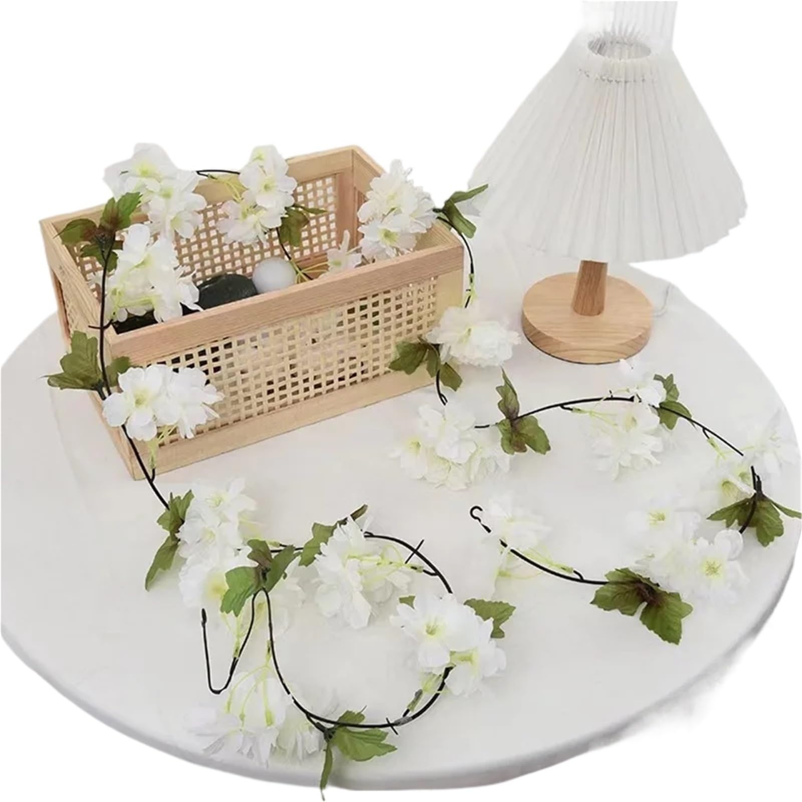 LuoAXINN Artificial Rose Vine 2.2m Artificial Flower String
