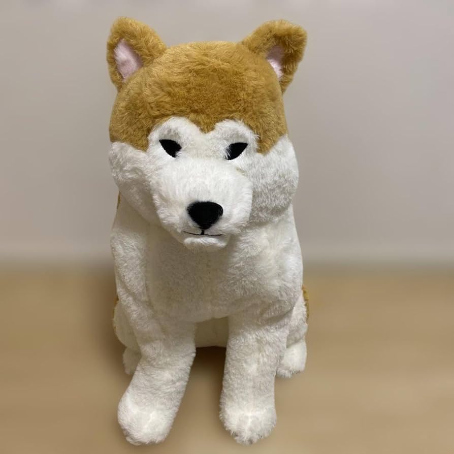 Amazon.co.jp: ほっこり秋田犬ウルトラBIGはち兵衛ぬいぐるみ