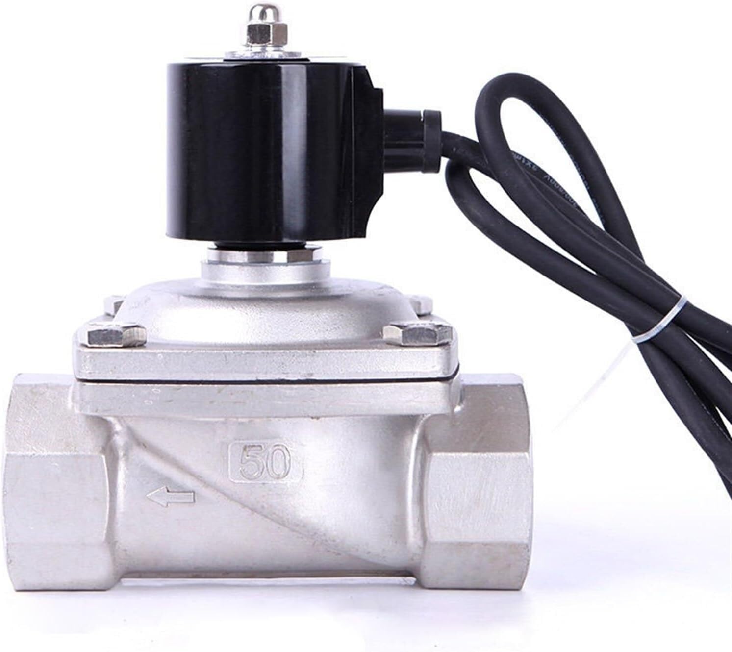 Podwodny zawór elektromagnetyczny ze stali nierdzewnej normalnie zamknięty — 220 V AC, 24 V DC, 12 V DC (BSP, G, NPT)(2A-15B AC220V)