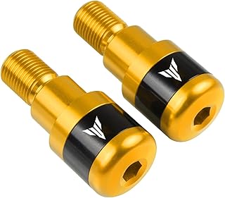 Motorcycle End Grip Slider Motorcycles Handlebar Grips Plug Slider Handle Bar Ends For YA-MA-HA MT03 MT07 MT09 MT10 MT 03 2007-2021 (Color : 1, Size : Titanium)