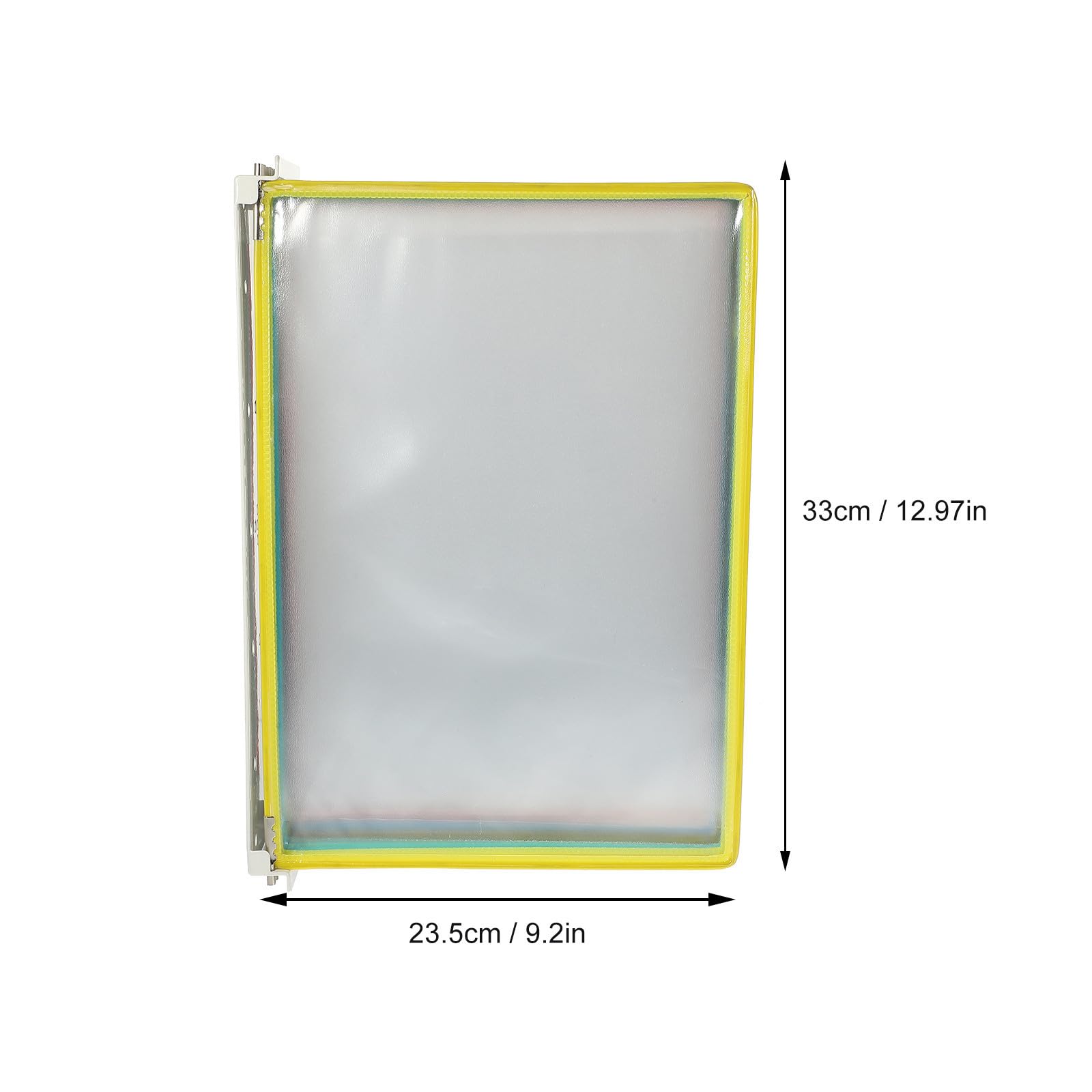 ULTECHNOVO Porta Libri da Parete in Pvc e Metallo Struttura Semplice per Organizzare Documenti e Cartelle, per Scuole e Sale Riunioni, Organizer da Muro Funzionale