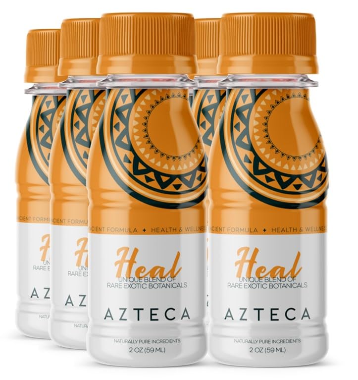 AZTECA BOTANICALS Organic Energy Shot, inyección de resistencia orgánica de apoyo energético con refuerzo de vitamina B12, suplementos energéticos