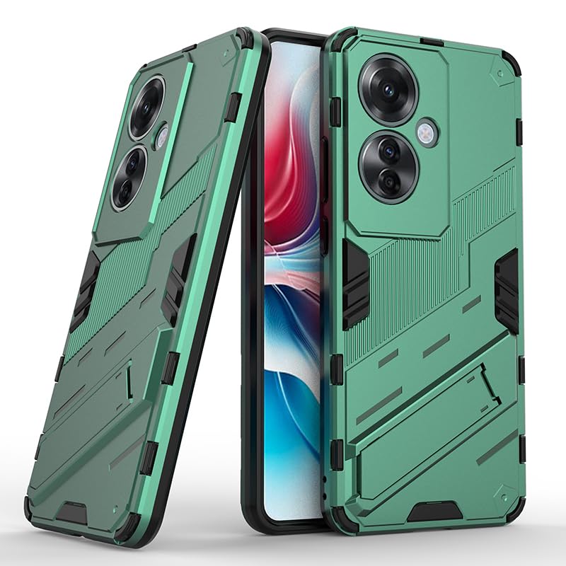 WOKEZ 360° Stativfodral för Oppo Reno 11F - Grönt Pansarskydd