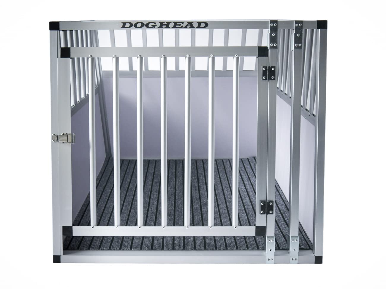 Doghead Boîte de transport pour chien en aluminium - 80 x 85 x 69 cm - Confort - Boîte de transport pour chien