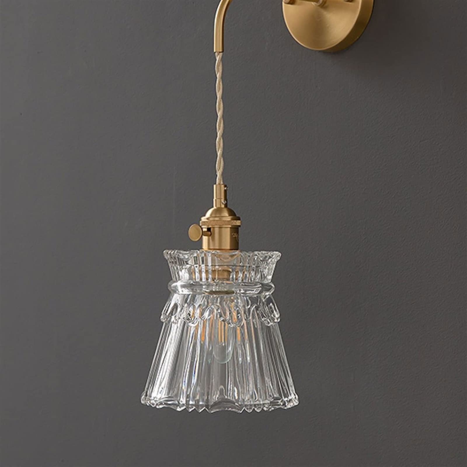 Applique Murale Luminaires décoratifs simples Éclairage de chevet moderne Éclairage mural Éclairage intérieur Câbles de suspension réglables chambre à coucher lampe murale