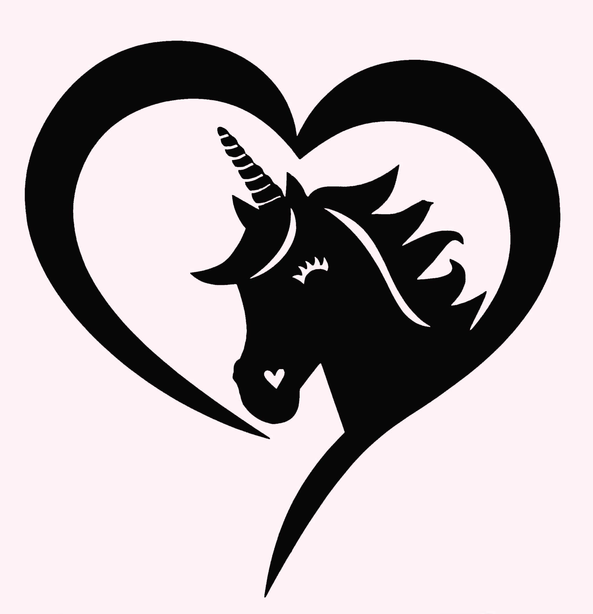 Unicorn Vinyl Bumper Sticker Decal - 12x10.4 Inch, Black, Waterproof For Car, Laptop, Phone - View #8