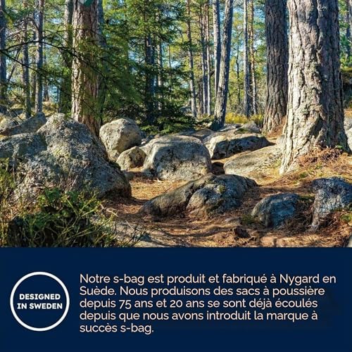 Electrolux, Boite de 3 Sacs d'Aspirateurs, S-Bag Ultra Long Performance, Excellente Filtration, Fermeture Automatique Hygiénique, 5L, E210S [Classe énergétique B]