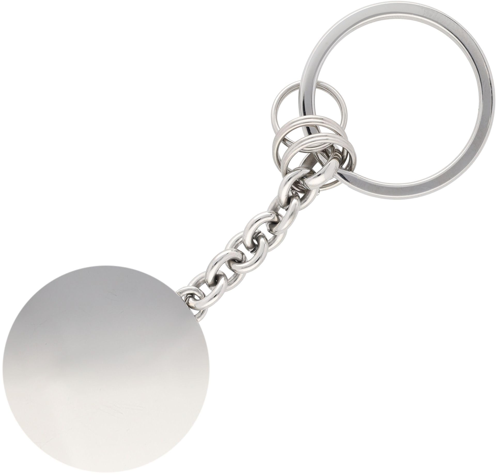 Mercedes-Benz St.Tropez - Portachiavi in acciaio inossidabile con cristallo lucidato, argento, 9,3 cm