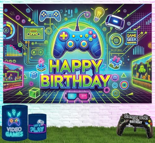 Gamer Birthday Banner - HD Print