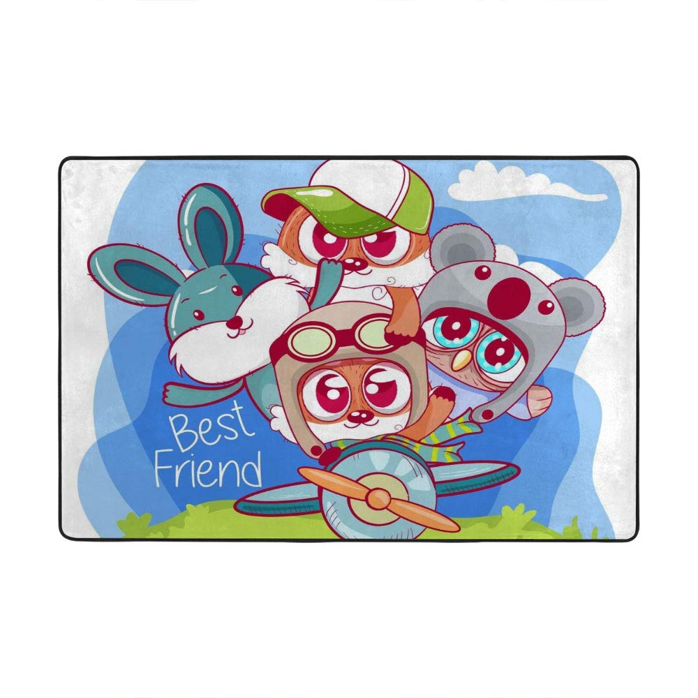 Tapis en velours épais et doux de haute qualité motif corail 80X58Inch