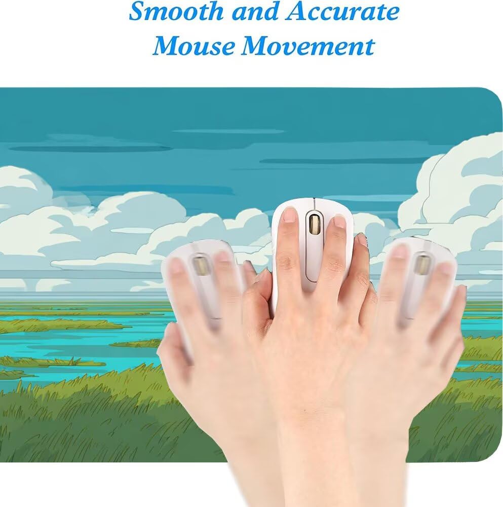 Podkładka pod mysz XXL 1000x500x3mm łódź, podkładka pod mysz do gier rzeka, poprawa precyzji i szybkości, podkładka pod mysz do gier antypoślizgowa gumowa podstawa, dekoracja na biurko MM-67