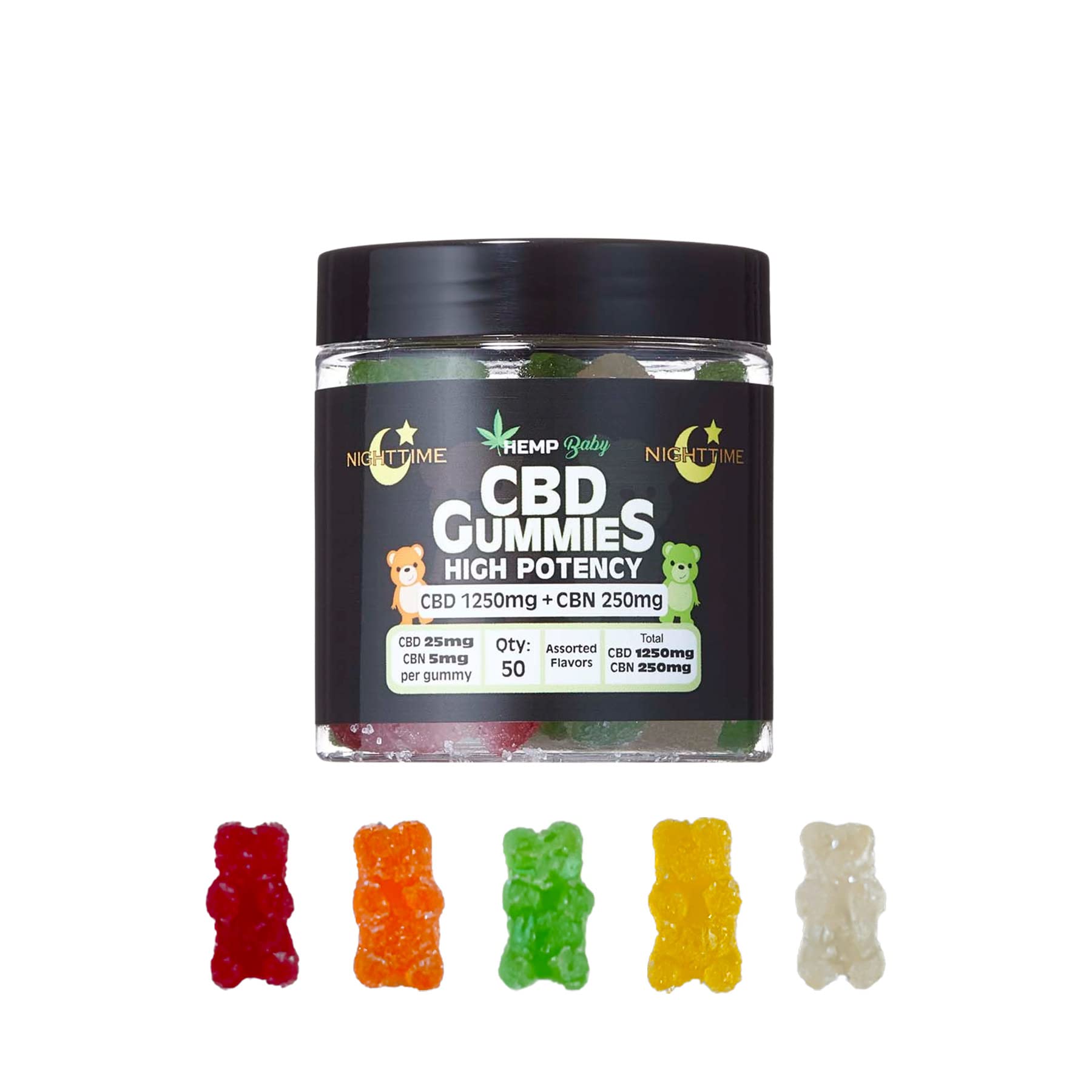Amazon.co.jp: HEMP Baby CBD GUMMIES CBD1250mg＋CBN250mg 50粒入