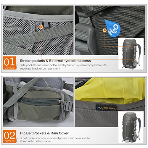 mountaintop 50l hiking backpack