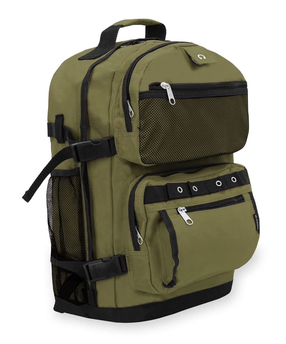 Everest Oversize Deluxe Multipurpose Backpack, Olive/Black