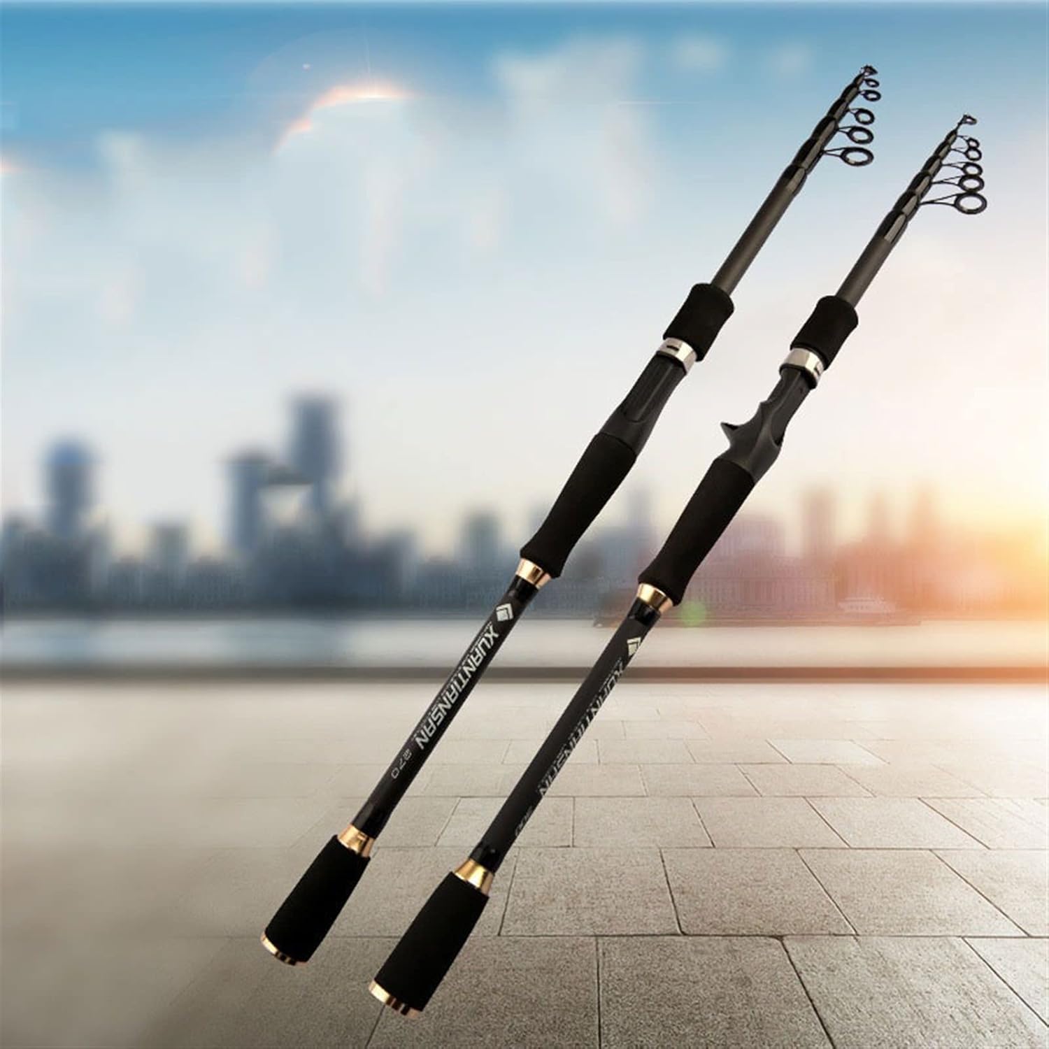 釣り竿 炭素繊維1.8M-3.0M Mの電力携帯用伸縮式釣り竿鋳造の魚の手釣りタックルシーロッド 釣りギフト (Color : Gr