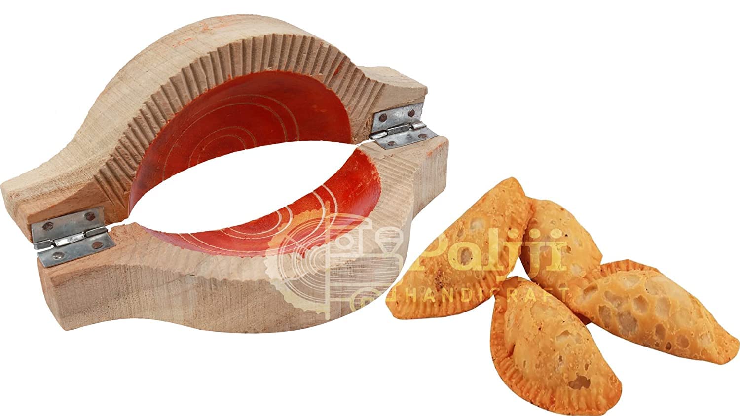 Wooden Kitchen Tool or Mould for Garijelu|Kajjikayalu Teak Wood Pack of 2 Qty 3