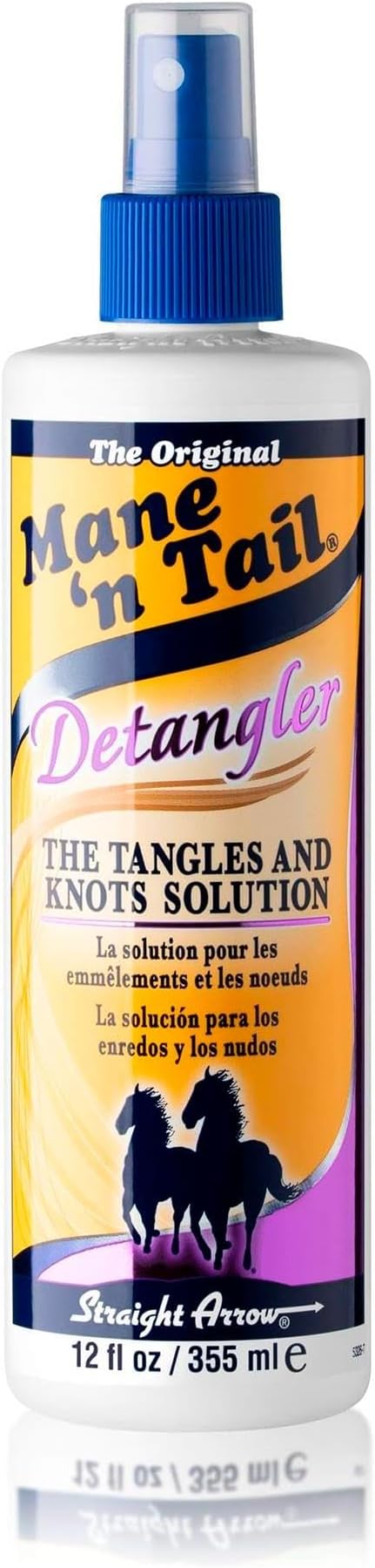 Mane ‘n Tail Detangler Spray – The Tangles and Knots Solution, Reduce Frizz, 355 ml (Pack of 1)