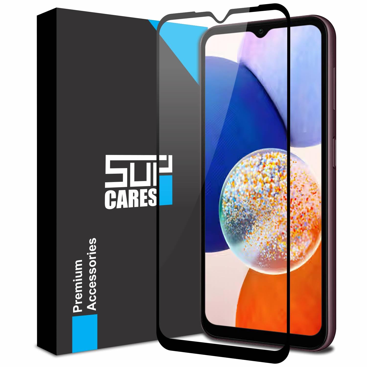 SupCares Tempered Glass for Samsung Galaxy S22 and Galaxy S23 (6.1 Inch) With Installation Kit | 9H Edge to Edge Screen Protector | Black — Amazon image 17