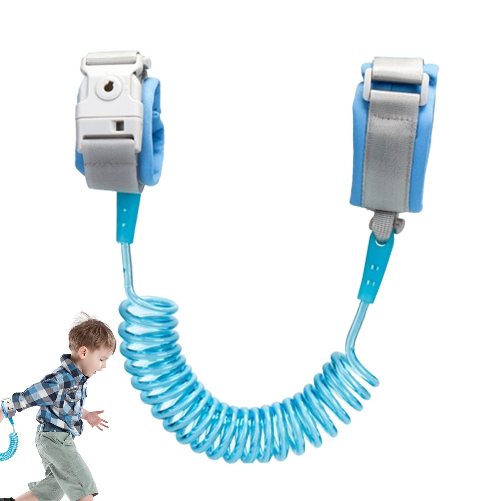 Multicolor Leash - Child Wristband Connector, Safety Walking Strap | Lockable Anti Lost Rope for, 6.56ft Length Harness Tool, Parent Kid Helper for Crowded Areas, Park Visits, Daily Use