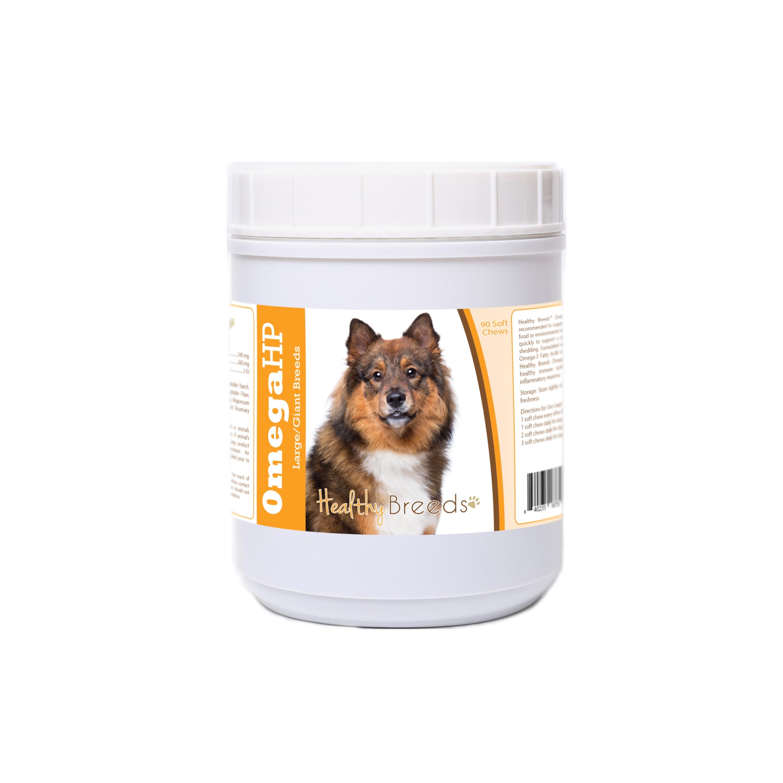 Healthy Breeds Eurasier Omega HP Fatty Acid Skin and Coat Support Soft Chews 90 Count