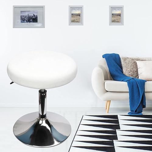 Miniatura 4 de HuaLiSiJi Fundas redondas para taburetes de bar de 12-15.7 pulgadas11.8-15.7 in, terciopelo redondo, tela de lujo, elástica, resistente a las