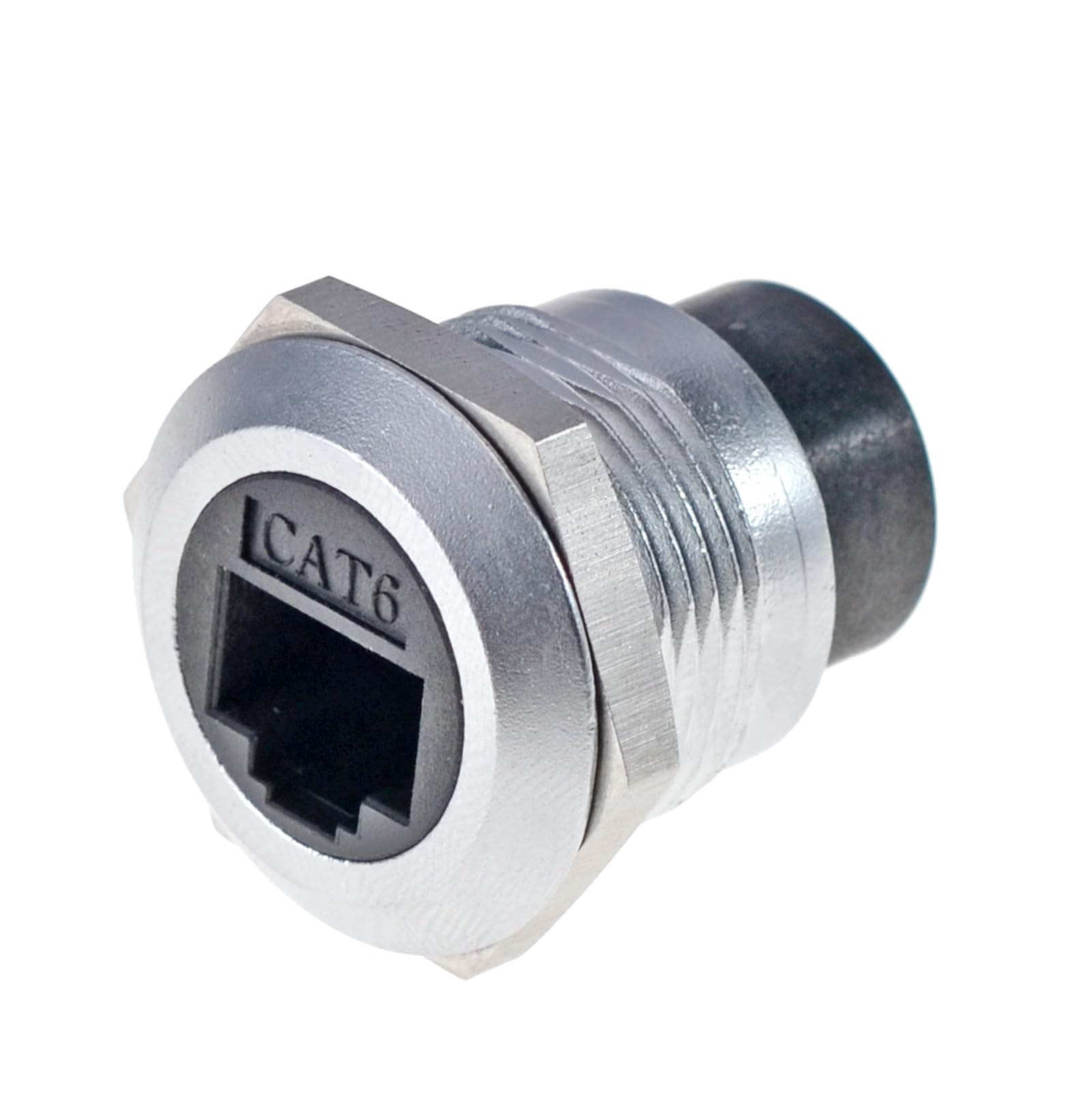 HangTon Lot de 5 connecteurs RJ45 étanches pour panneau de raccordement réseau Ethernet Cat6, câble circulaire femelle vers femelle