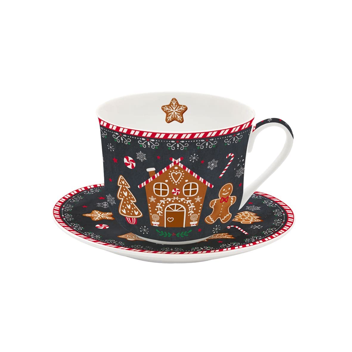 Coffret déjeuner en porcelaine fine Easy Life 40cl | Idée cadeau idéale