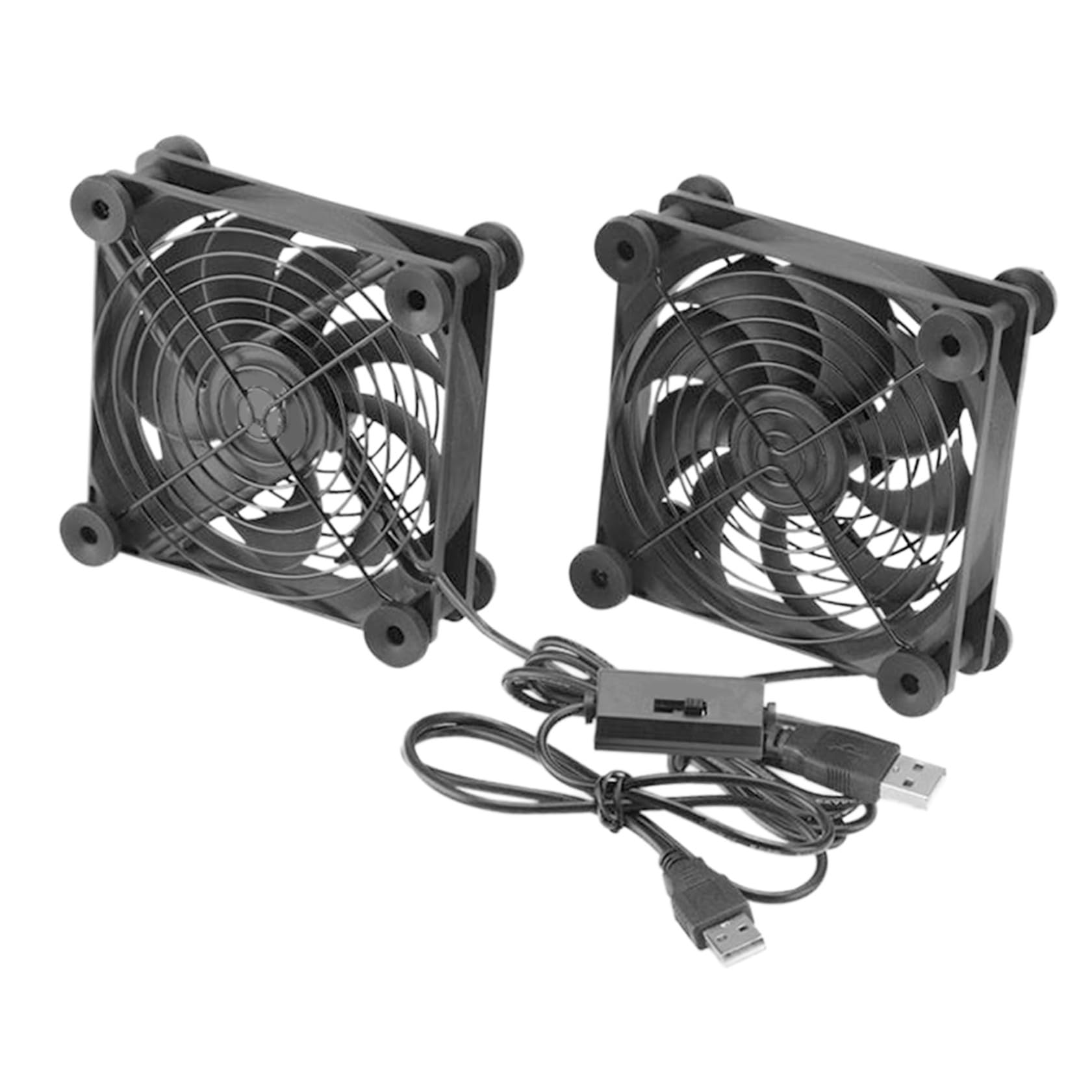 Ventilador de refrigeración USB para caja de ordenador decodificador TV y router mini radiador PC