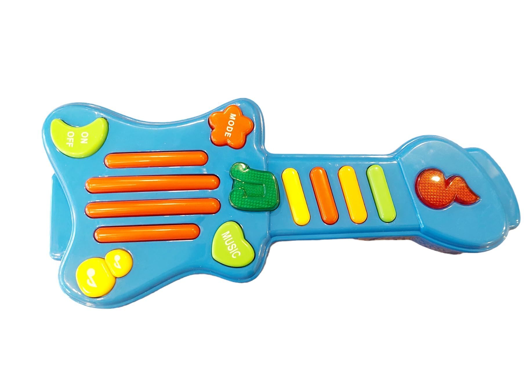 EntallySpace Kids Multi-Function Electronic Guitar Shaped Musical Toy Piano, Blue