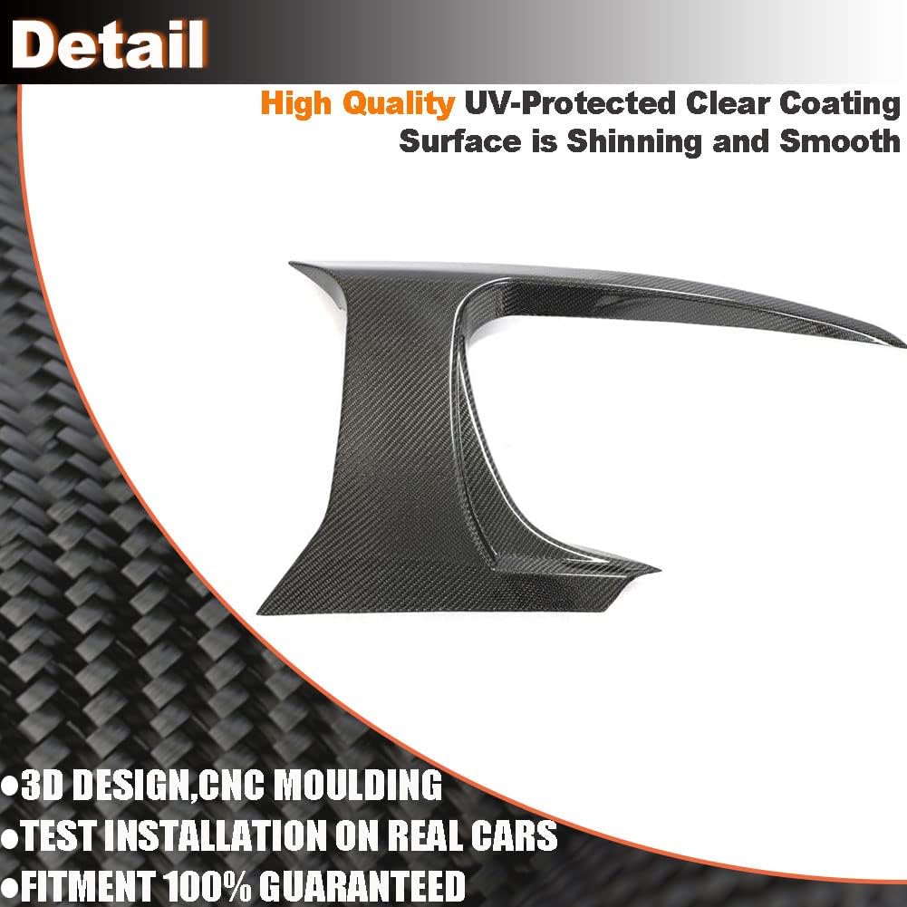 Carbon Fiber Front Bumper Splitter for Jaguar F-Type 2017-2019 2-Door Front Bumper Trims Upper Spoiler Winglets Vents Cover Cupwings Flaps Factory Outlet