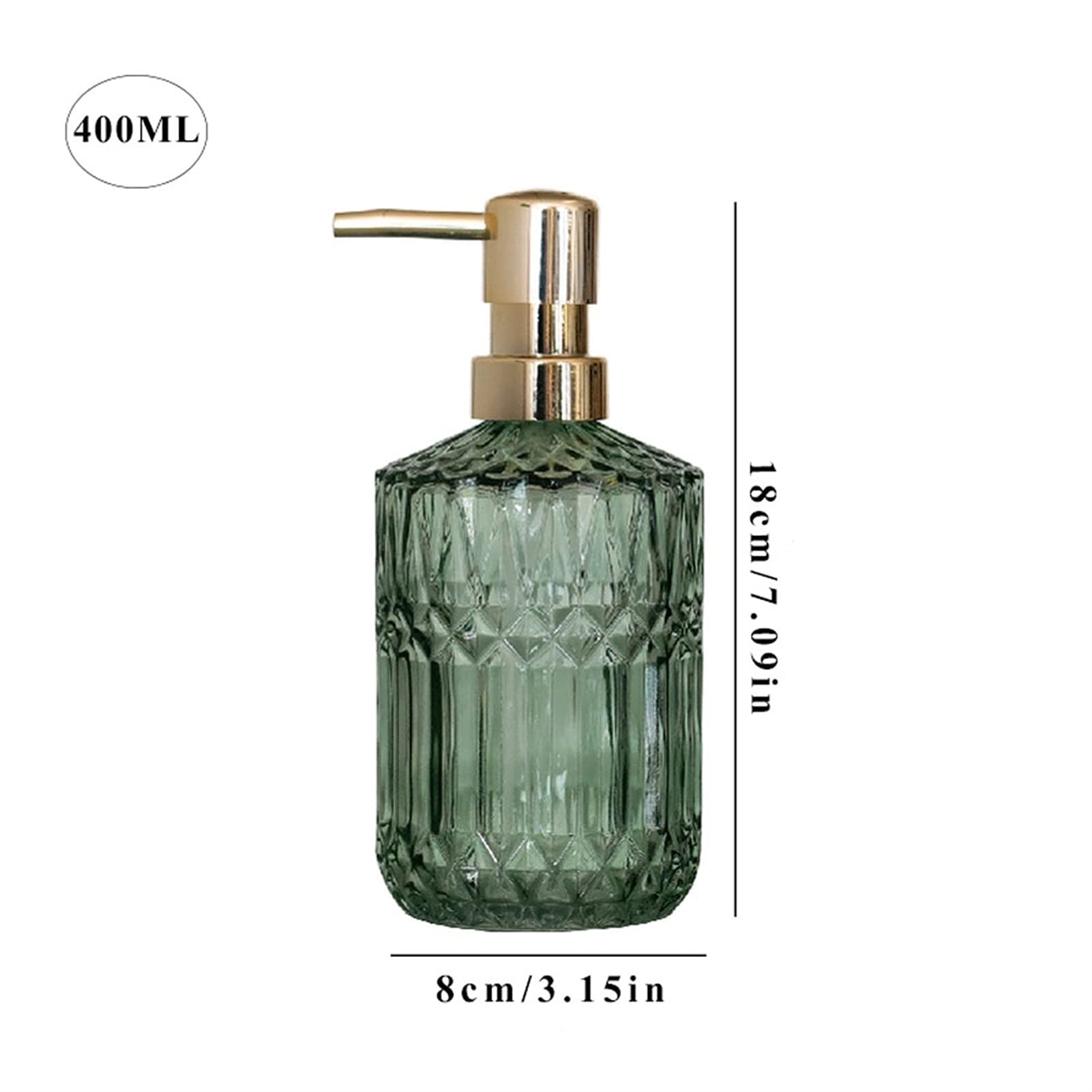dispenser sapone/Dosatori per sapone liquido Dispenser di sapone di vetro Dispenser di sapone liquido riutilizzabile Cucina Distributore di sapone di vetro trasparente Distributore di sapone da bagno