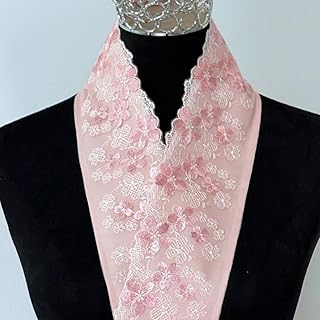 成人式 半襟 半衿 刺繍 レース 七五三 卒業式 ピンク 着物 浴衣 振袖