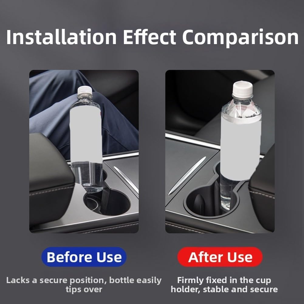 Revêtement en Silicone pour Porte-gobelets de Console Centrale Tesla Model 3 et Model Y offrant Soutien et adhérence