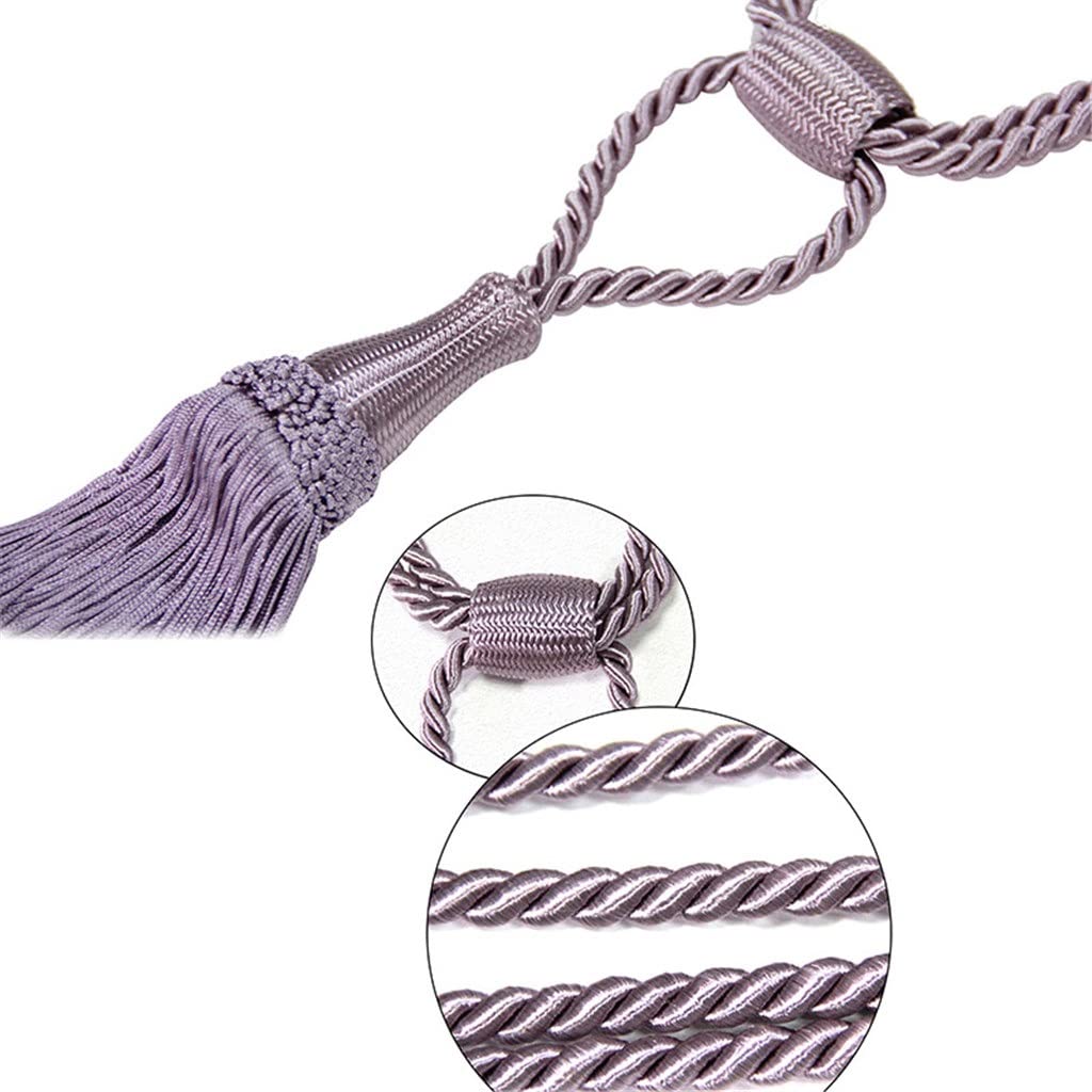 Générique 2 Pcs/Sac Rideau Embrasse Glands Boule Suspendue DIY Chambre Accessoires Cravate Corde Simple Gland Bandage Décoratif (Couleur : A, Taille (A comme Le Montre l'image)