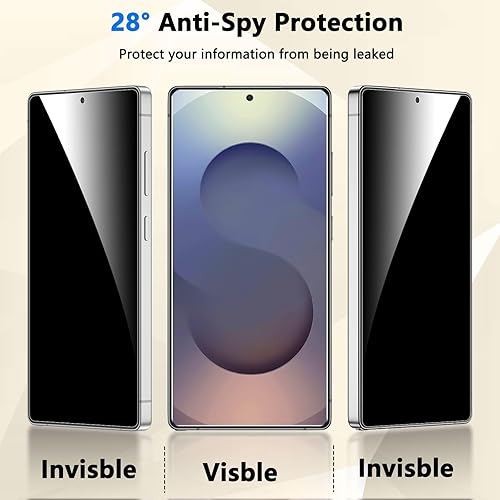Miniatura 34 de Fotbor Protector de pantalla de privacidad para iPhone 12 Pro Max, protector de pantalla de privacidad para iPhone 12 Pro Max [2 antiespías] Negro