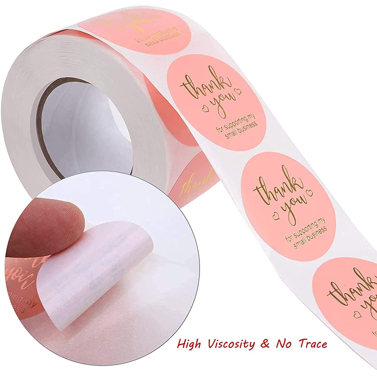 Craftdady 1000 Adesivi Rotondi 'Thank You For Your Order' – Etichette Autoadesive In Carta Kraft Per Pacchi, Regali, Piccole Imprese
