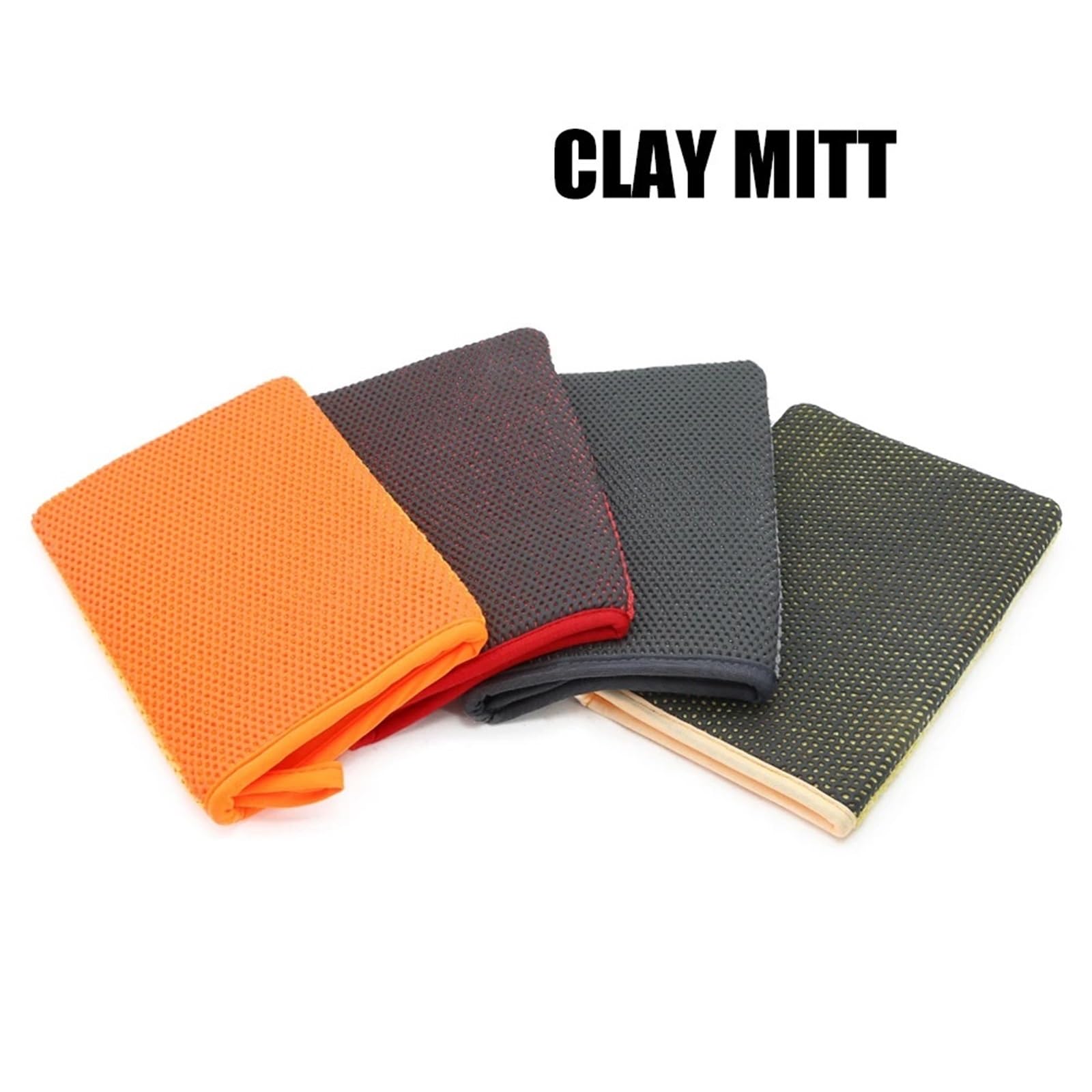 Guanti Da Lavaggio Clay Bar Fine Mitt | Panno pulito for dettagli auto in microfibra(1pc yellow)