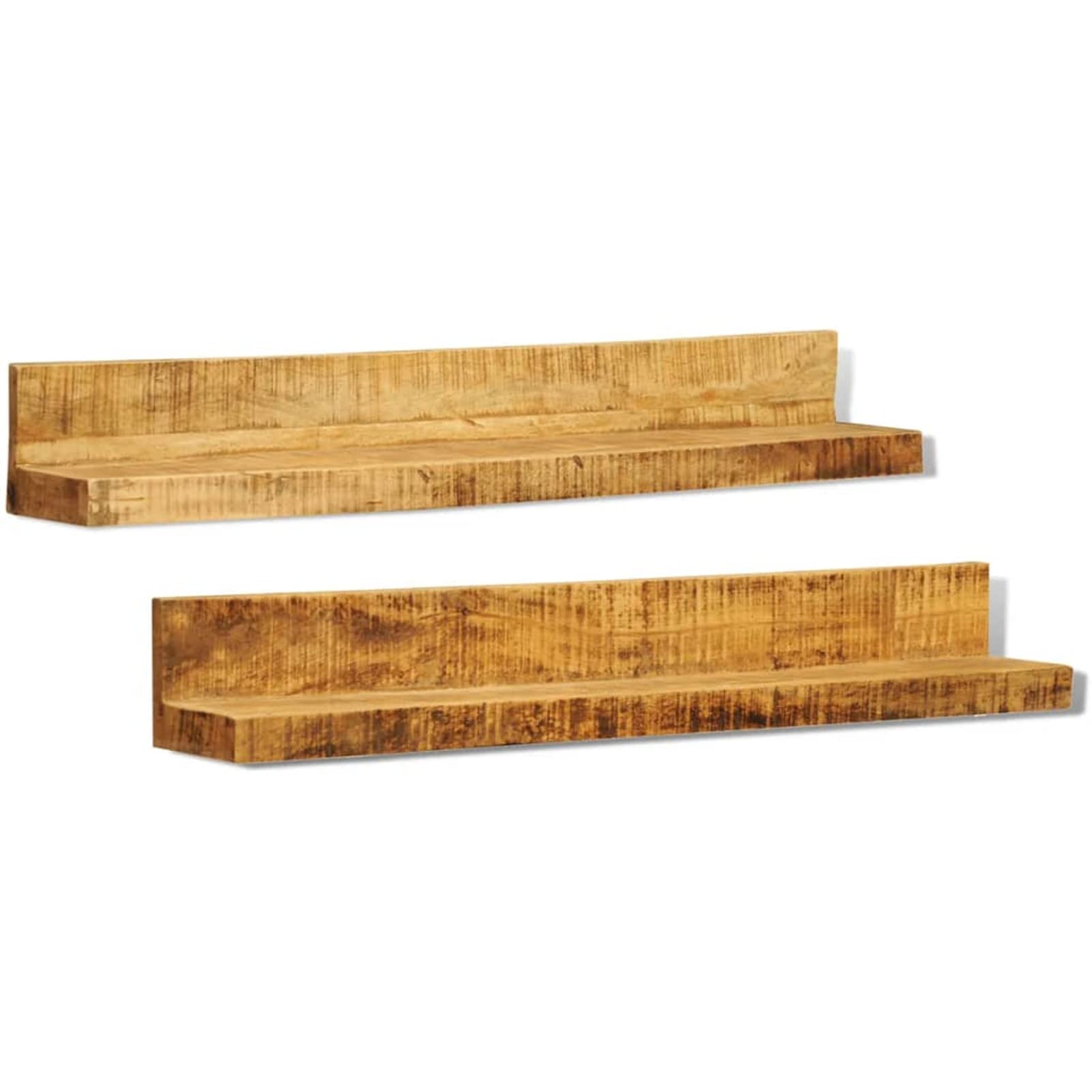 Homgoday Estantes de pared de madera maciza, 2 artículos, armario librería vitrina, librería vertical para ahorrar espacio, librería de suelo, para salón o estudio