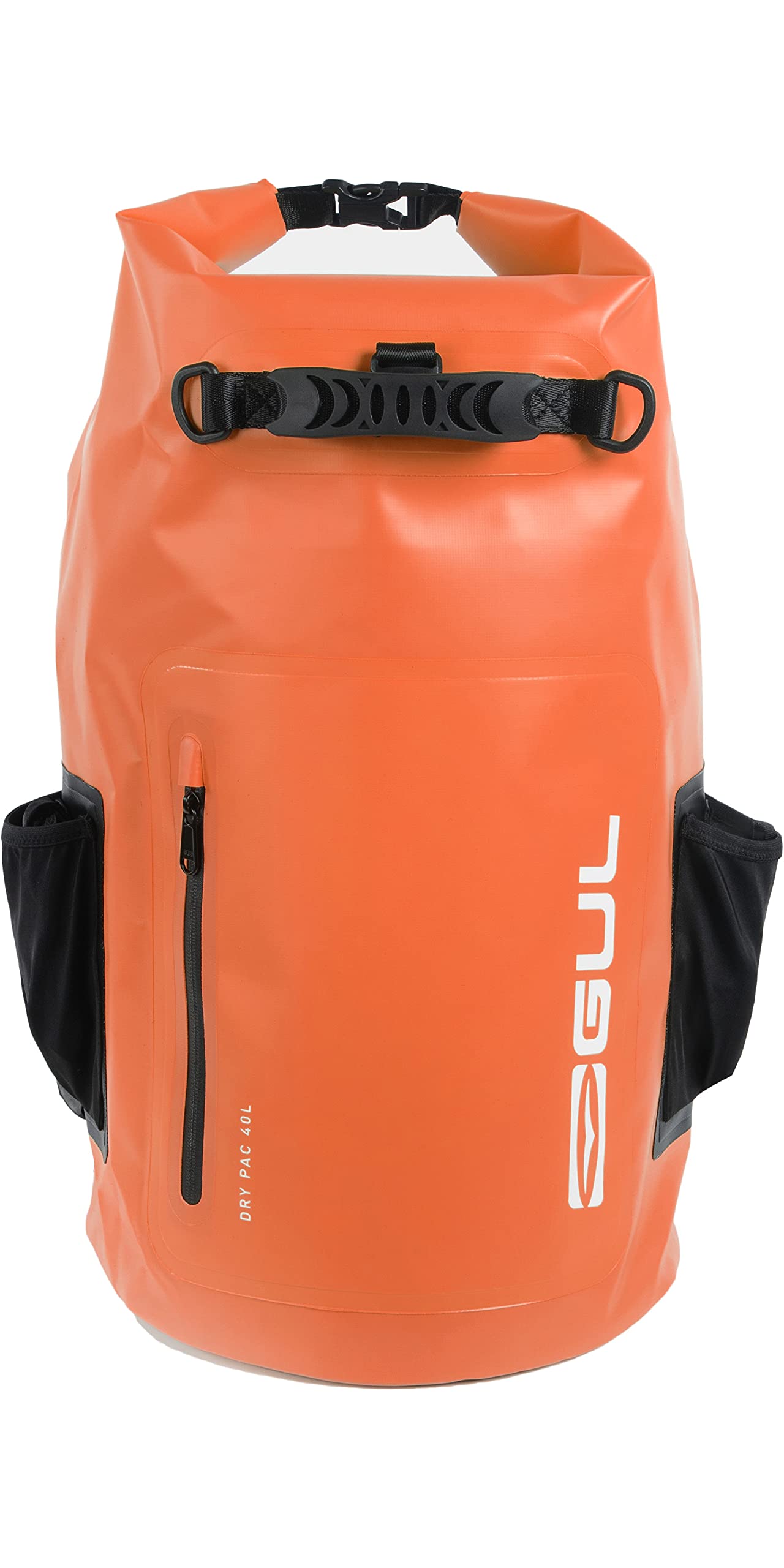 GUL 40L 40 Liter Fassungsvermögen Dry Rucksack Rucksack Tasche - Schwarz Orange - Wasserdicht Sprühfest - Unisex