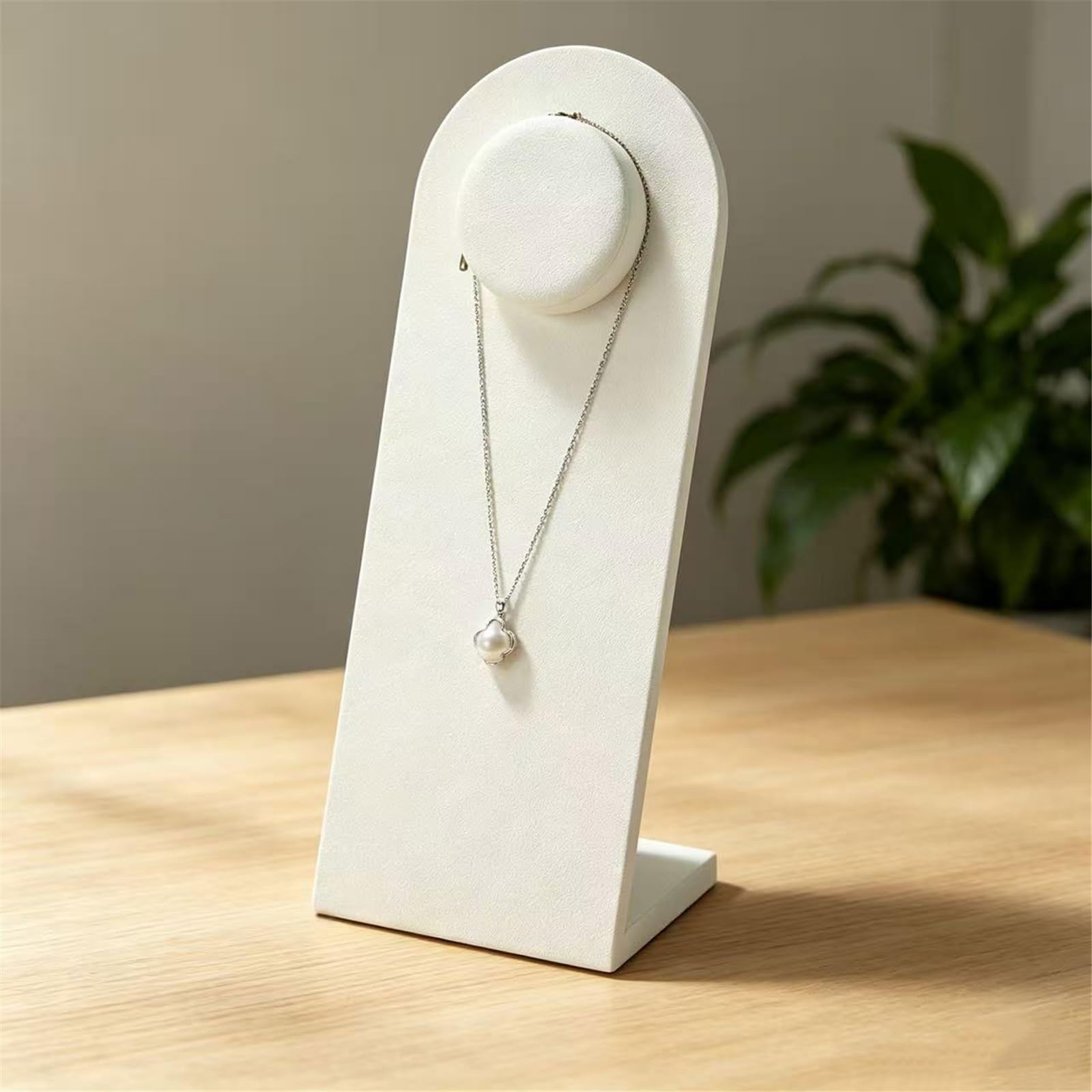 Stojak na biżuterię Freestanding PU Leather Necklace Display Stand