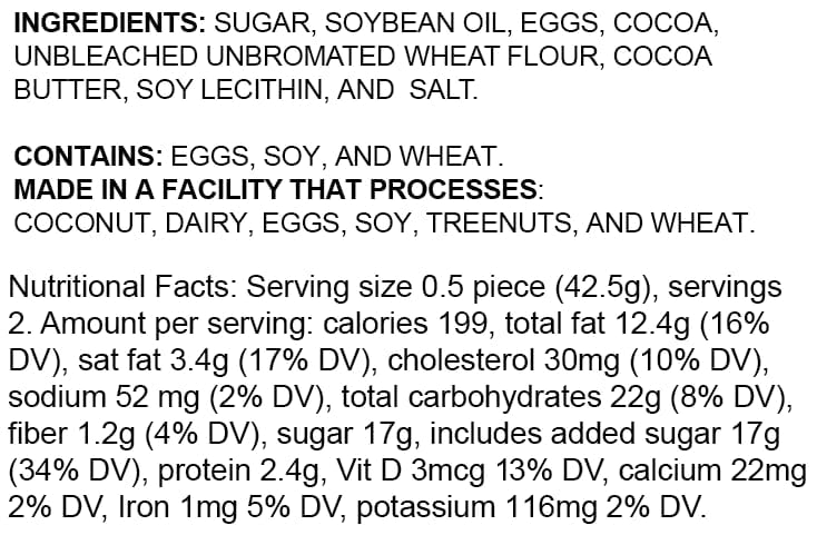 Miniatura 2 de Nadel - Brownies dulces de chocolate triple naturalmente deliciosos (chocolate triple, paquete de 12)